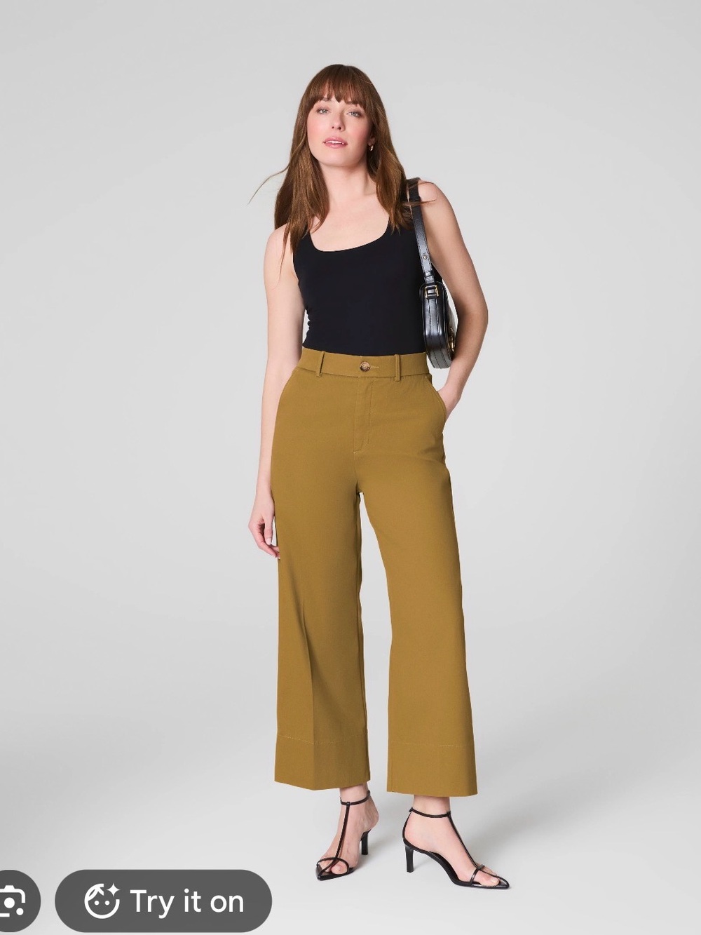 SPANXsupersmooth® Stretch Twill
Cropped Wide Leg Pant - Flax